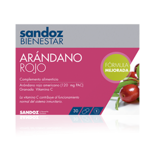 SANDOZ BIENESTAR ARANDANO ROJO CRANBERRY (30 CAP