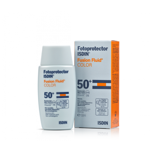 FOTOPROTECTOR ISDIN SPF-50 FUSION FLUID COLOR (